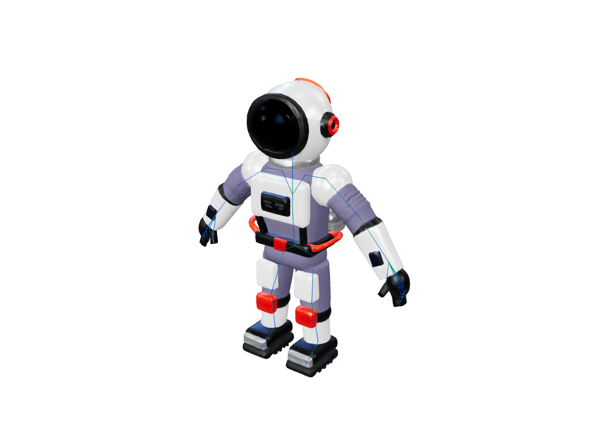 Explorer: articulated character: Character skeleton