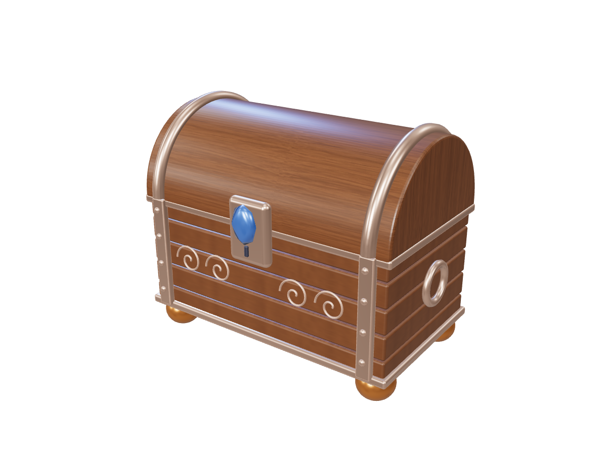 Sapphire-inlaid treasure chest: Original reference