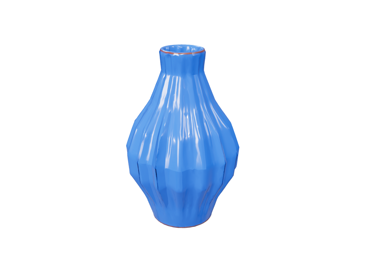 Spiral-glazed ceramic vessel