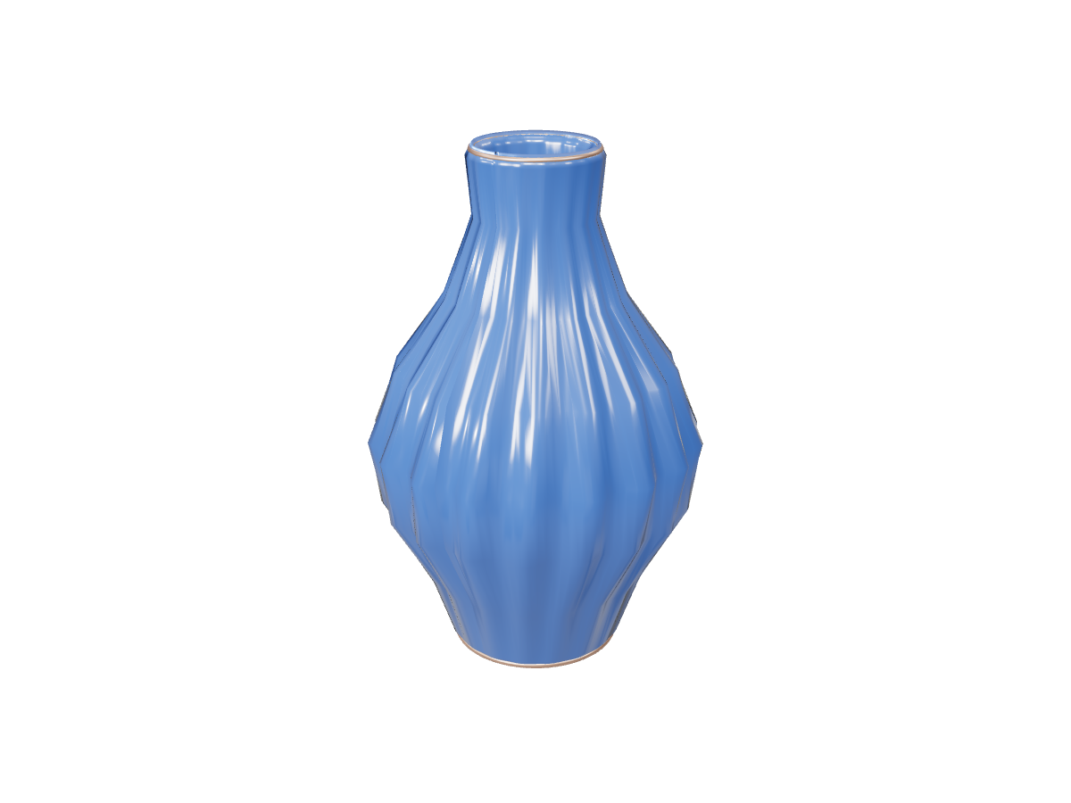 Spiral-glazed ceramic vessel: Original reference
